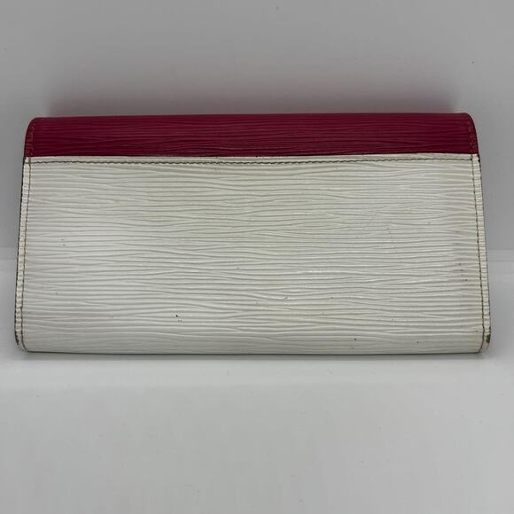 LOUIS VUITTON Portefeuille Sarah Tribal Mask Purse wallet M60792 Epi Pivoine LV - Picture 4 of 10
